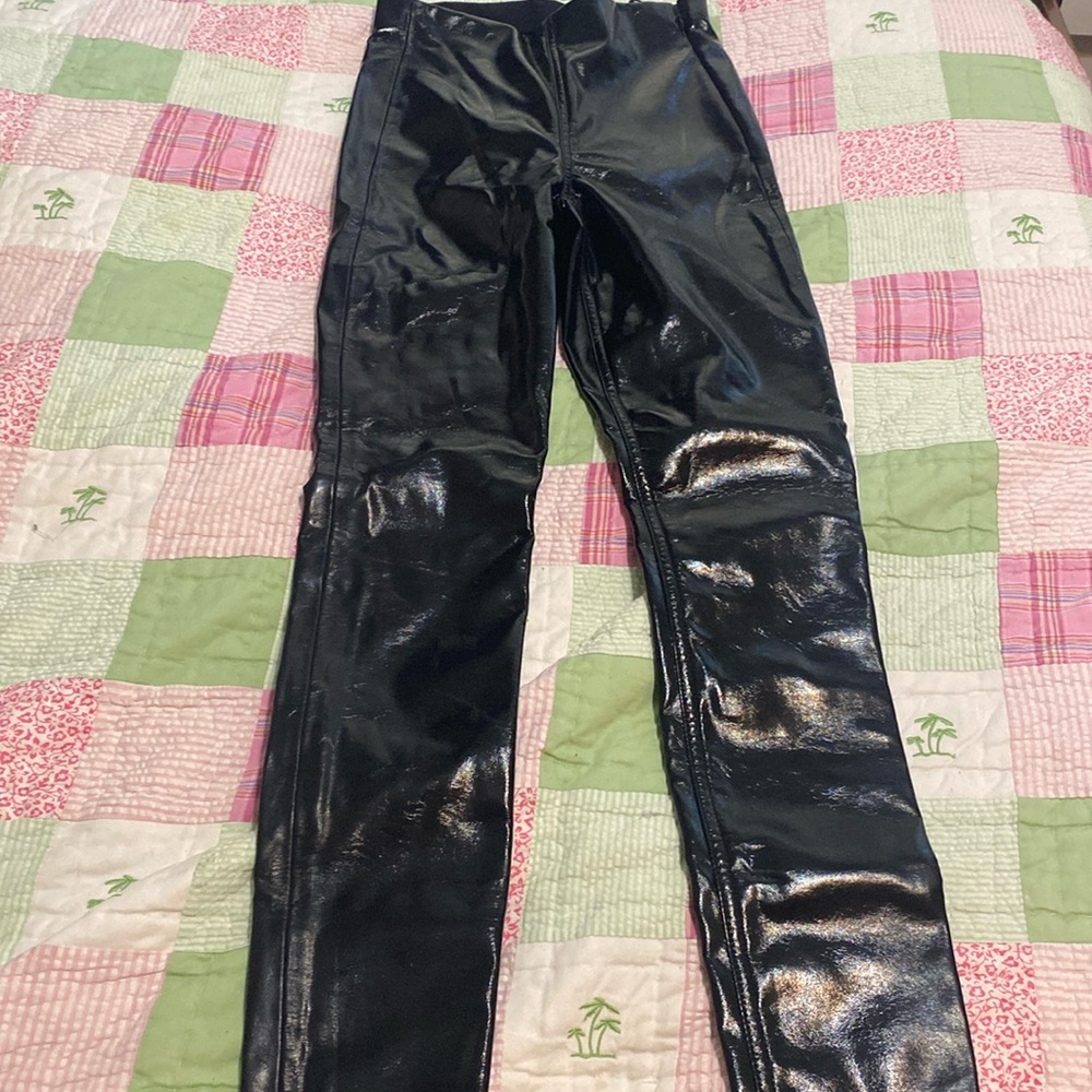 NWT Rag & Bone pull-on vinyl skinny pants